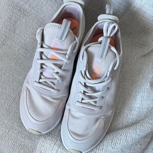 Nike Air Max White and Gray Athletic Sneakers